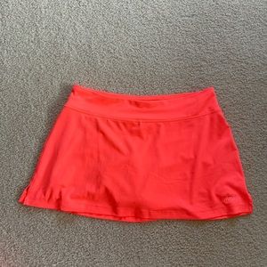 Brightly colored tennis skirt